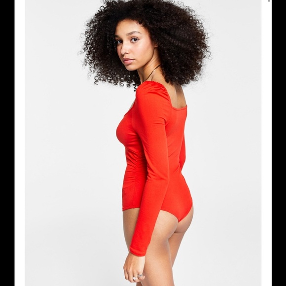 BAR III keyhole twist front bodysuit RED/ size XXS - Picture 3 of 4